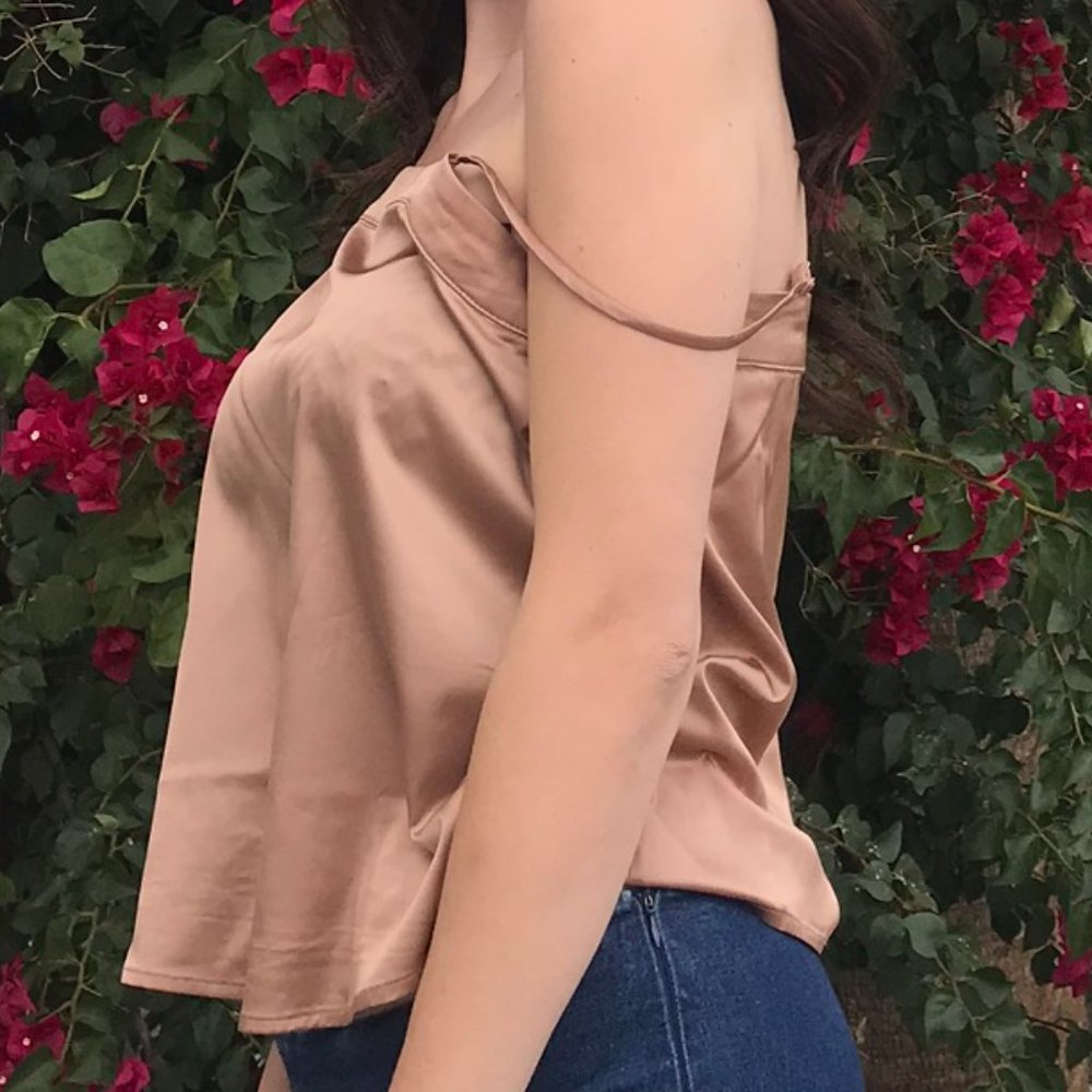 She + Sky Silk Tank Top